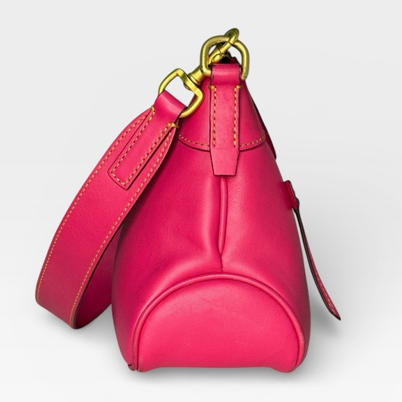 Dooney & Bourke Florentine Small Hobo Fuchsia Pink Leather - Picture 4 of 11